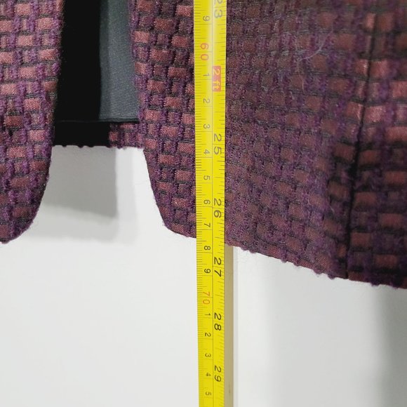 Lafayette 148 New York Purple Textured Blazer - Picture 11 of 12